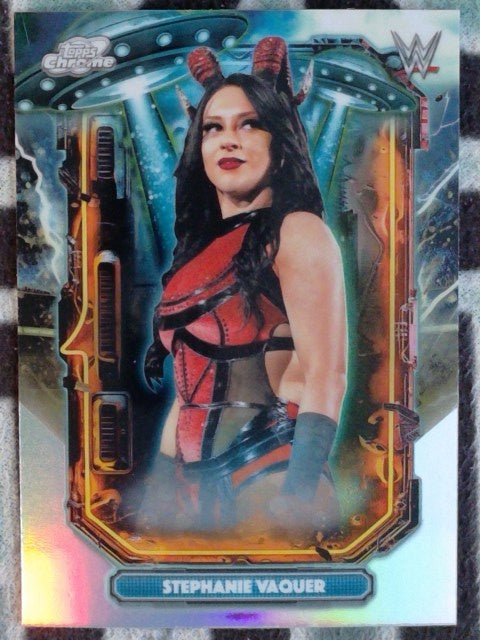 2026 Chrome Cosmic WWE Wrestling Extraterrestrial Talent Stephanie Vaquer #ET-19