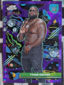 2026 Topps Chrome Cosmic WWE Purple Nebula Refractor 082/150 Tyson Dupont #124
