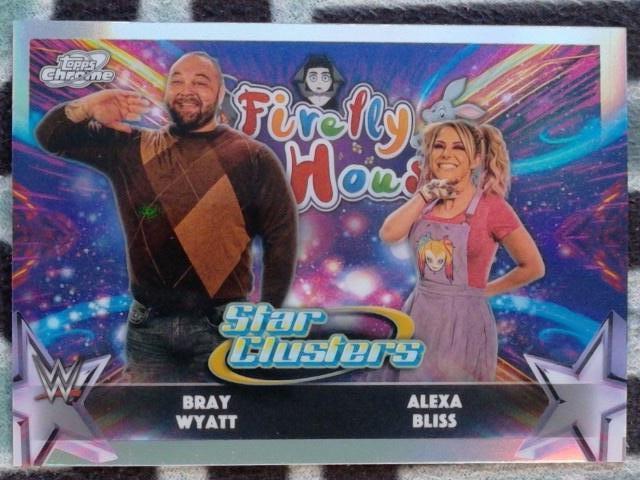 2026 Topps Chrome Cosmic WWE Star Clusters Bray Wyatt / Alexa Bliss #SC-10