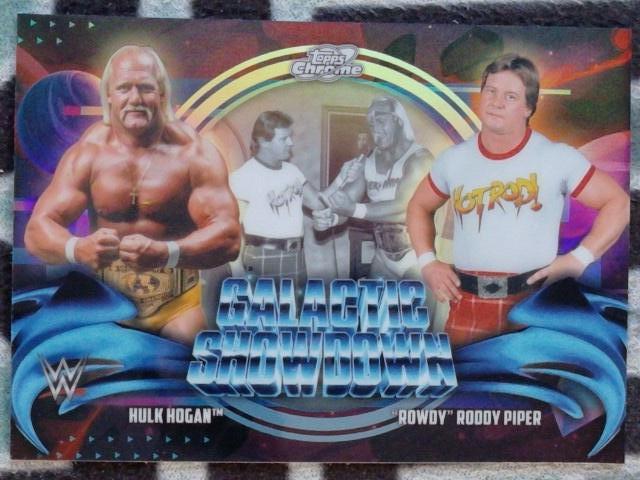 2026 Chrome Cosmic WWE Galactic Showdown Hulk Hogan / "Rowdy" Roddy Piper #GS-7