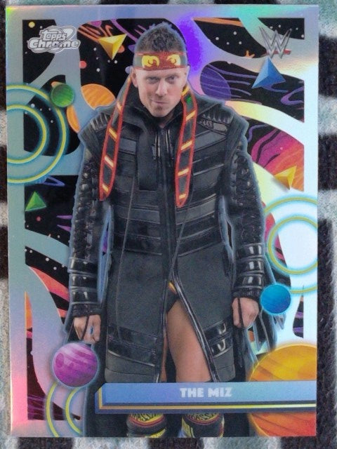 2026 Topps Chrome Cosmic WWE Wrestling Refractor The Miz #121