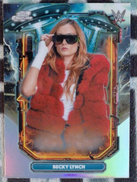 2026 Topps Chrome Cosmic WWE Extraterrestrial Talent Becky Lynch #ET-18