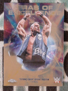 2026 Topps Chrome WWE Eras of Excellence "Stone Cold" Steve Austin #ERA-40