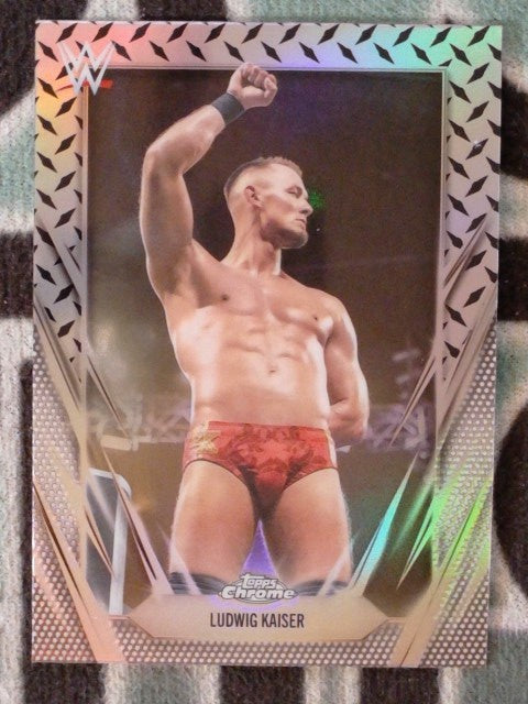 2026 Topps Chrome WWE Wrestling Diamond Plate Refractor Ludwig Kaiser #12