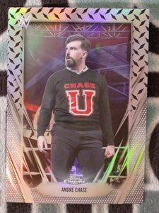 2026 Topps Chrome WWE Wrestling Diamond Plate Refractor Andre Chase #127
