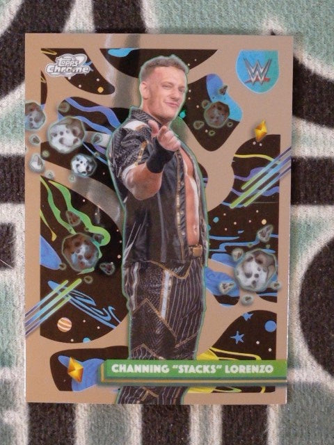 2026 Topps Chrome Cosmic WWE Wrestling Channing "Stacks" Lorenzo #94