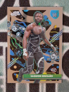 2026 Topps Chrome Cosmic WWE Wrestling Saquon Shugars #197 RC