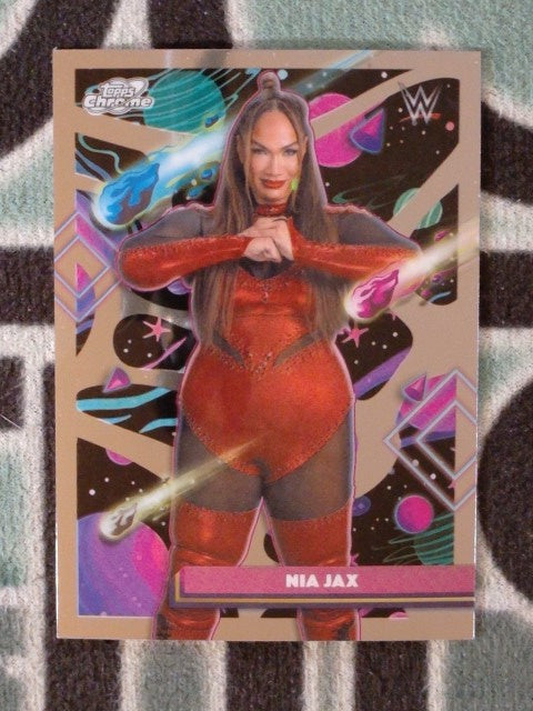 2026 Topps Chrome Cosmic WWE Wrestling Nia Jax #196