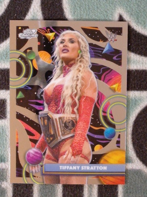 2026 Topps Chrome Cosmic WWE Wrestling Tiffany Stratton #160