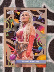 2026 Topps Chrome Cosmic WWE Wrestling Tiffany Stratton #160