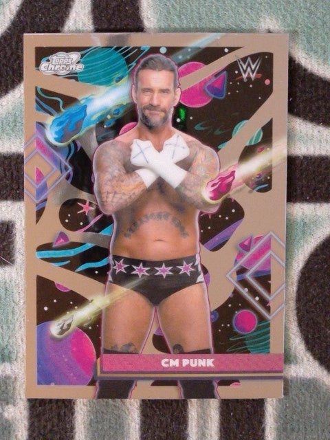 2026 Topps Chrome Cosmic WWE Wrestling CM Punk #30