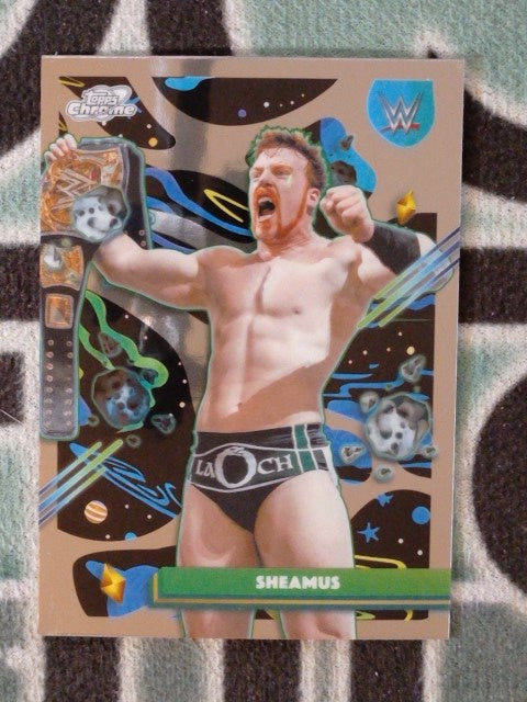 2026 Topps Chrome Cosmic WWE Wrestling Sheamus #55
