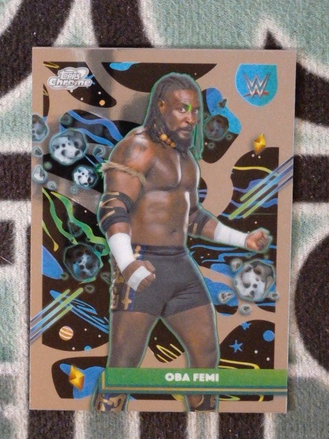 2026 Topps Chrome Cosmic WWE Wrestling Oba Femi #181