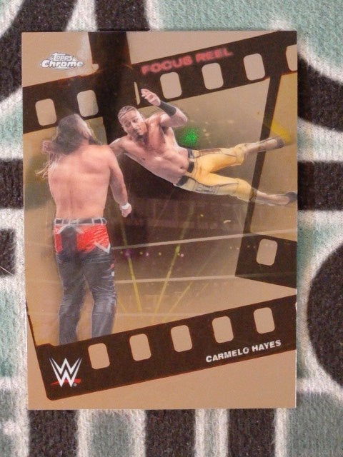 2026 Topps Chrome WWE Wrestling Focus Reel Carmelo Hayes #FR-7