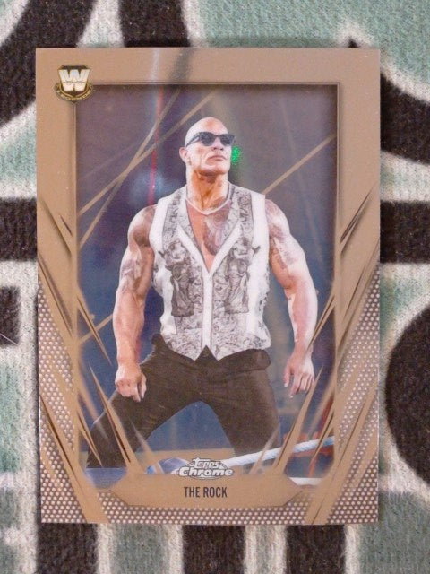 2026 Topps Chrome WWE Wrestling The Rock #1
