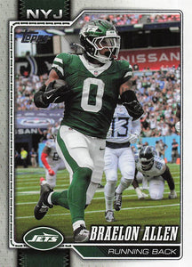 2026 Topps Flagship Football Braelon Allen #160