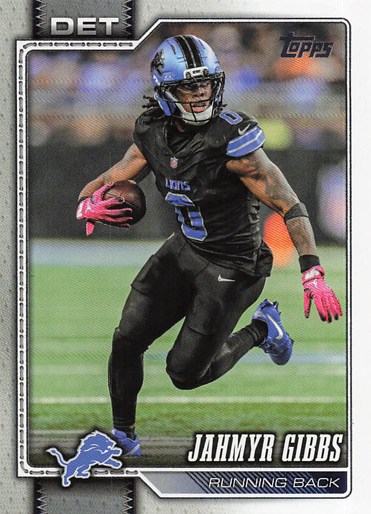 2026 Topps Flagship Football Jahmyr Gibbs #70