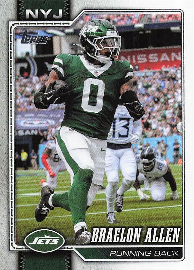 2026 Topps Flagship Football Braelon Allen #160