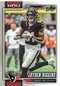 2026 Topps Flagship Football Jayden Higgins #79