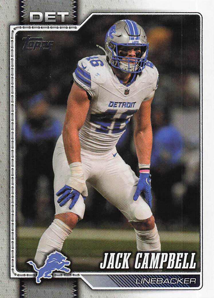 2026 Topps Flagship Football Jack Campbell #250