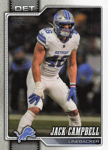 2026 Topps Flagship Football Jack Campbell #250