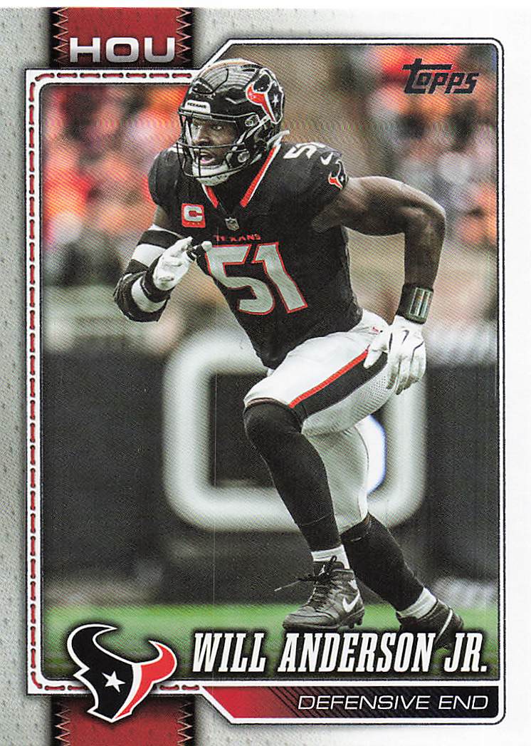 2026 Topps Flagship Football Will Anderson Jr. #82