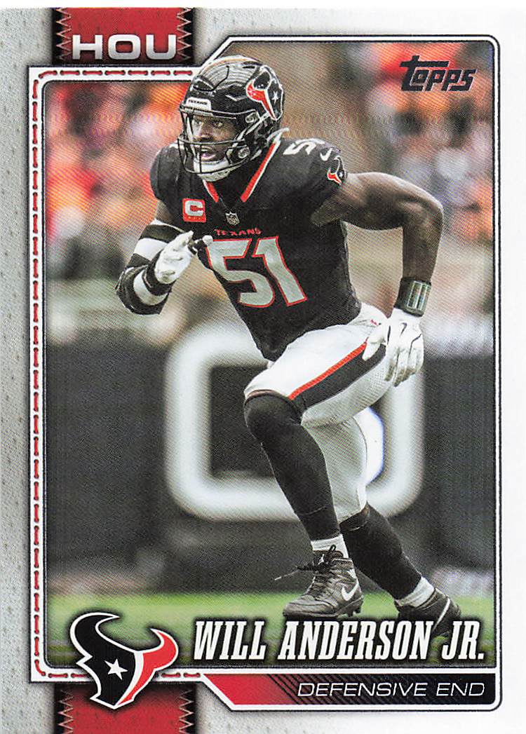 2026 Topps Flagship Football Will Anderson Jr. #82