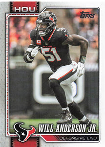2026 Topps Flagship Football Will Anderson Jr. #82