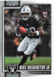 2026 Topps Flagship Football Mike Washington Jr. #311 RC
