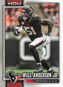 2026 Topps Flagship Football Will Anderson Jr. #82
