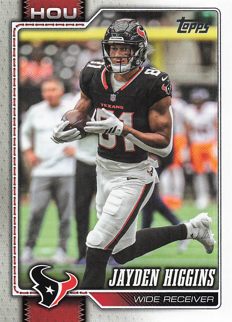 2026 Topps Flagship Football Jayden Higgins #79