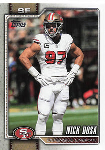 2026 Topps Flagship Football Nick Bosa #143