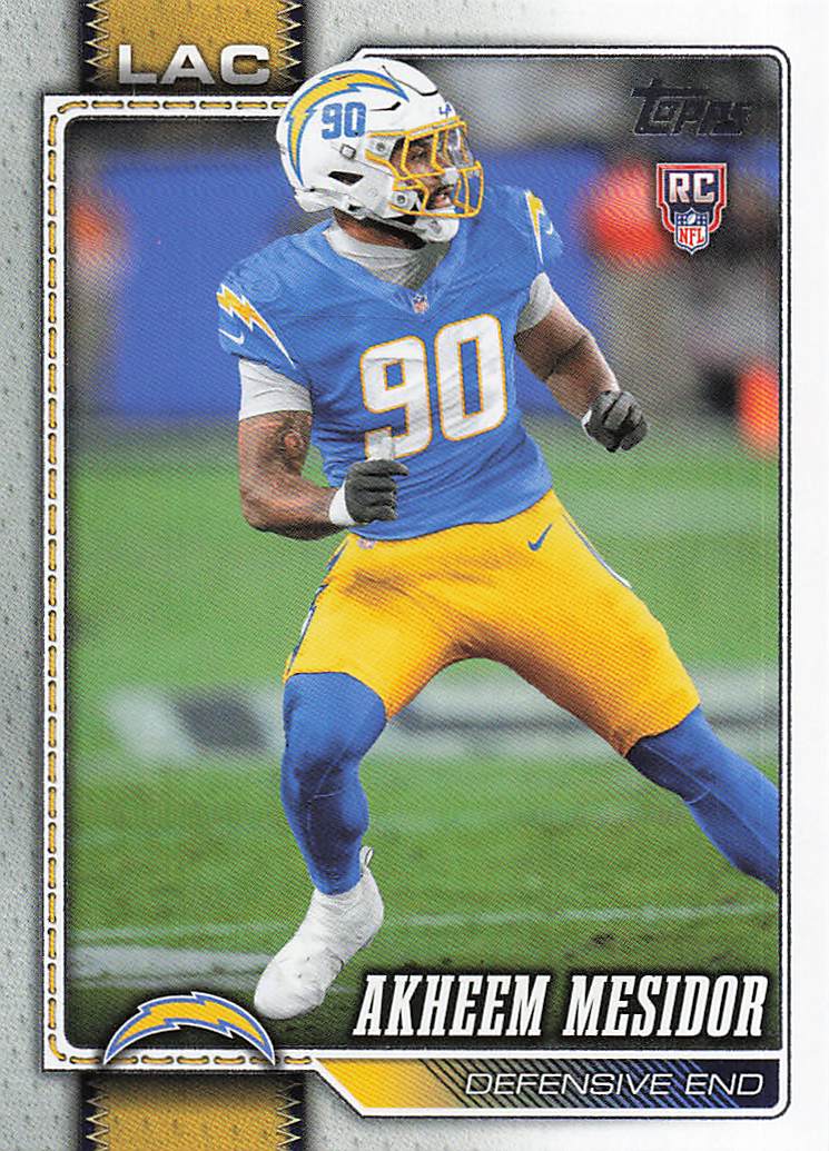 2026 Topps Flagship Football Akheem Mesidor #345 RC