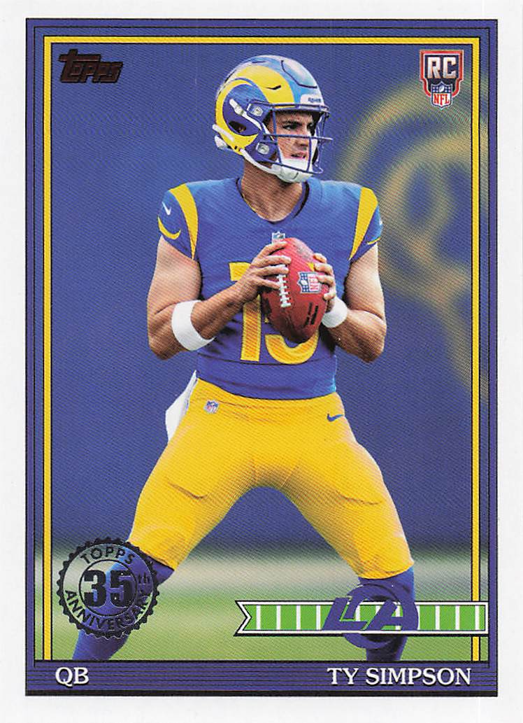 2026 Topps Flagship Football 1991 Topps Football Rookies Ty Simpson #91TR-2