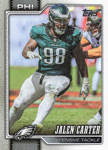 2026 Topps Flagship Football Jalen Carter #65