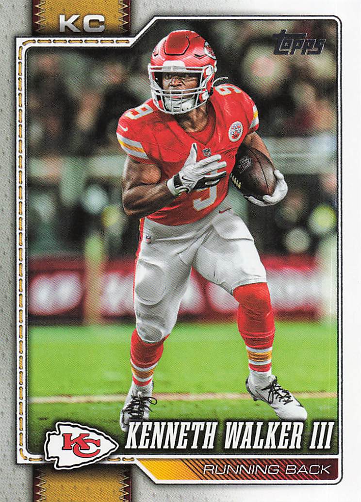 2026 Topps Flagship Football Kenneth Walker III #180