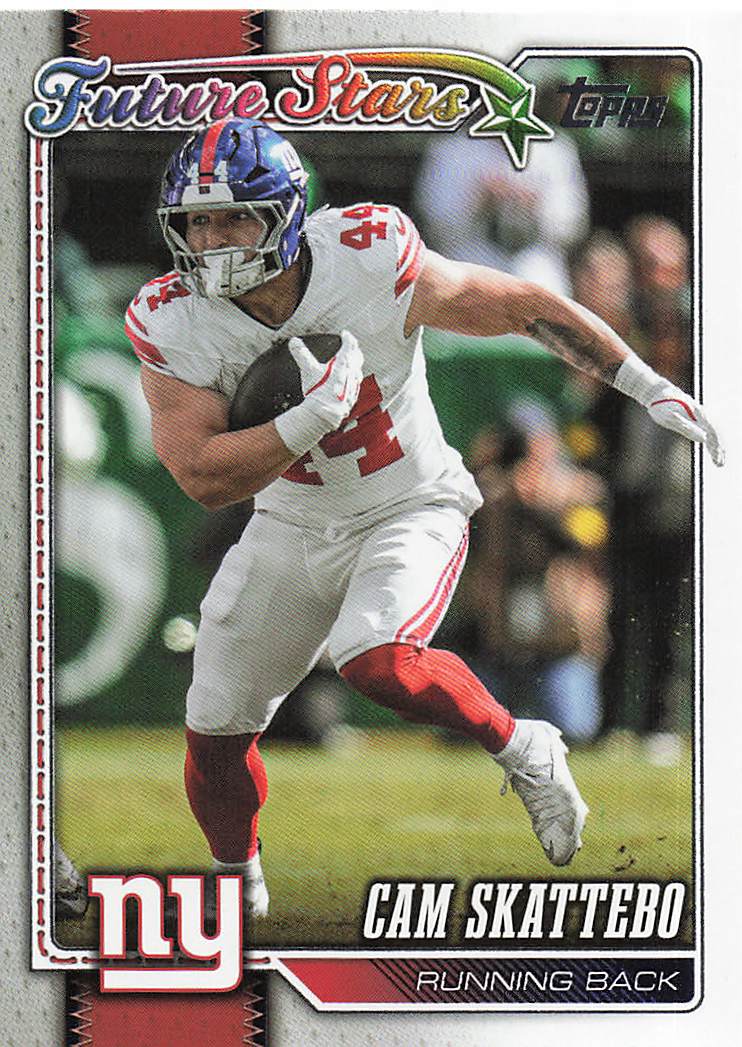 2026 Topps Flagship Football Rainbow Foil Cam Skattebo #268