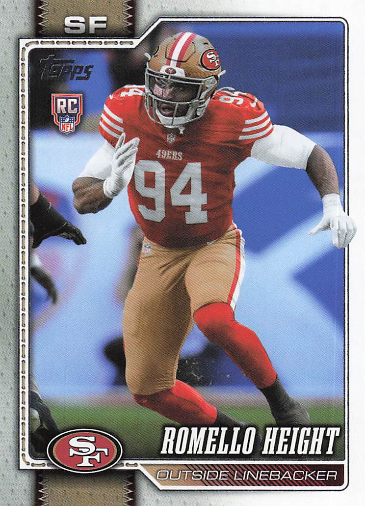 2026 Topps Flagship Football Romello Height #358 RC