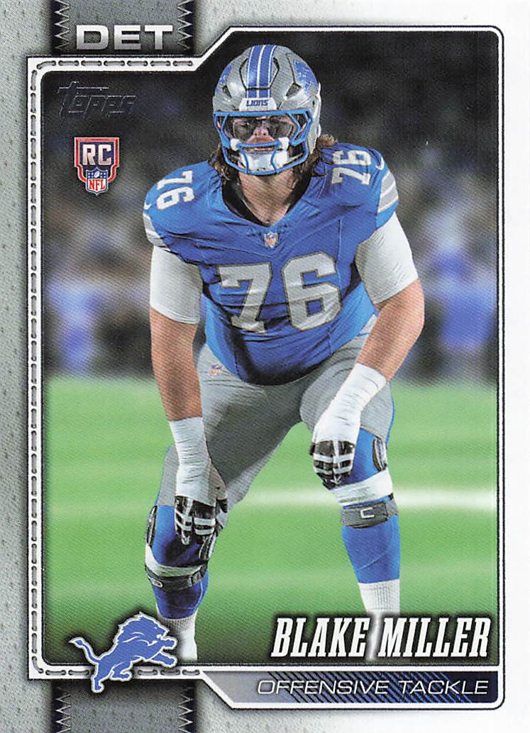 2026 Topps Flagship Football Blake Miller #380 RC