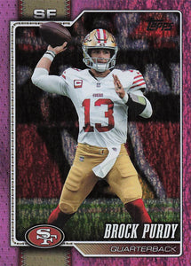 2026 Topps Flagship Football Pink Holo Foil Brock Purdy #185