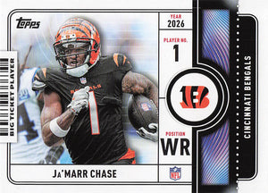 2026 Topps Flagship Football Big Ticket Players Ja'Marr Chase #BTP-9