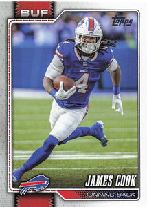 2026 Topps Flagship Football James Cook #25