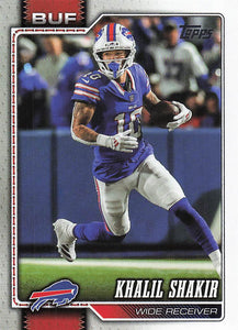 2026 Topps Flagship Football Khalil Shakir #21