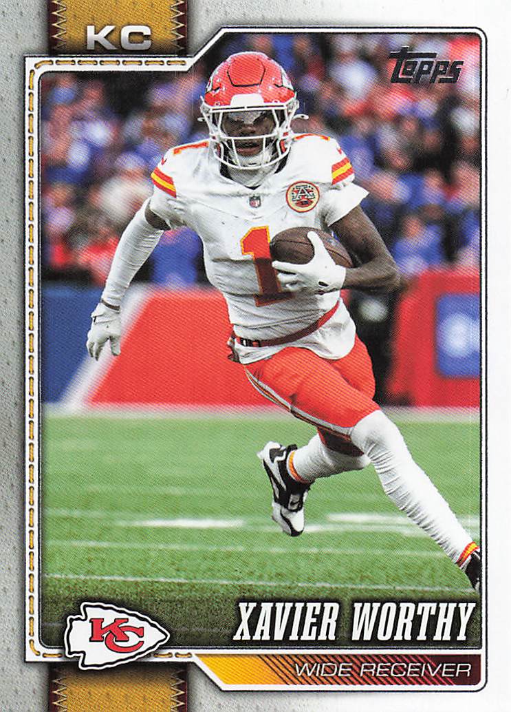 2026 Topps Flagship Football Xavier Worthy #96