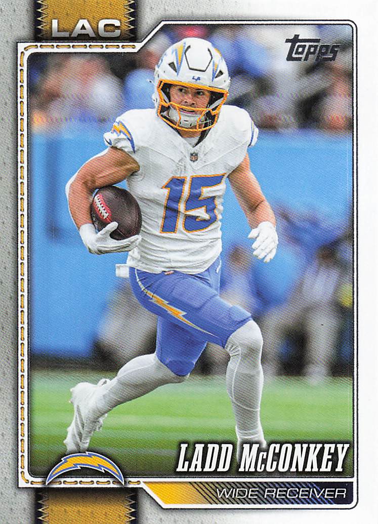 2026 Topps Flagship Football Ladd McConkey #104