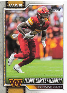 2026 Topps Flagship Football Jacory Croskey-Merritt #197