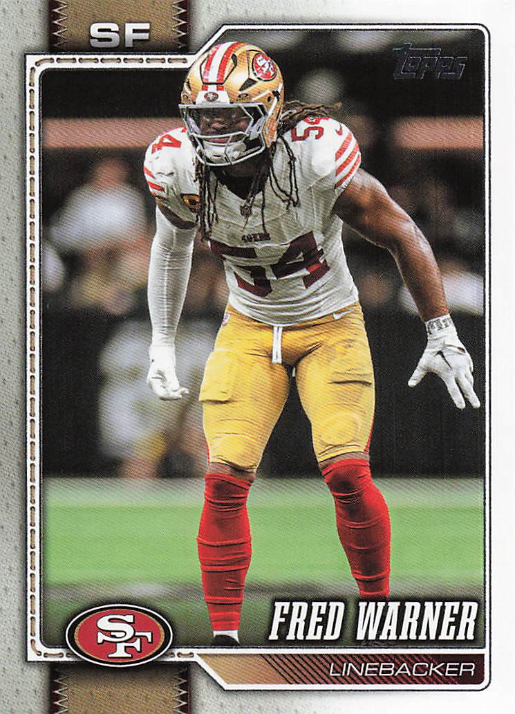 2026 Topps Flagship Football Fred Warner #184