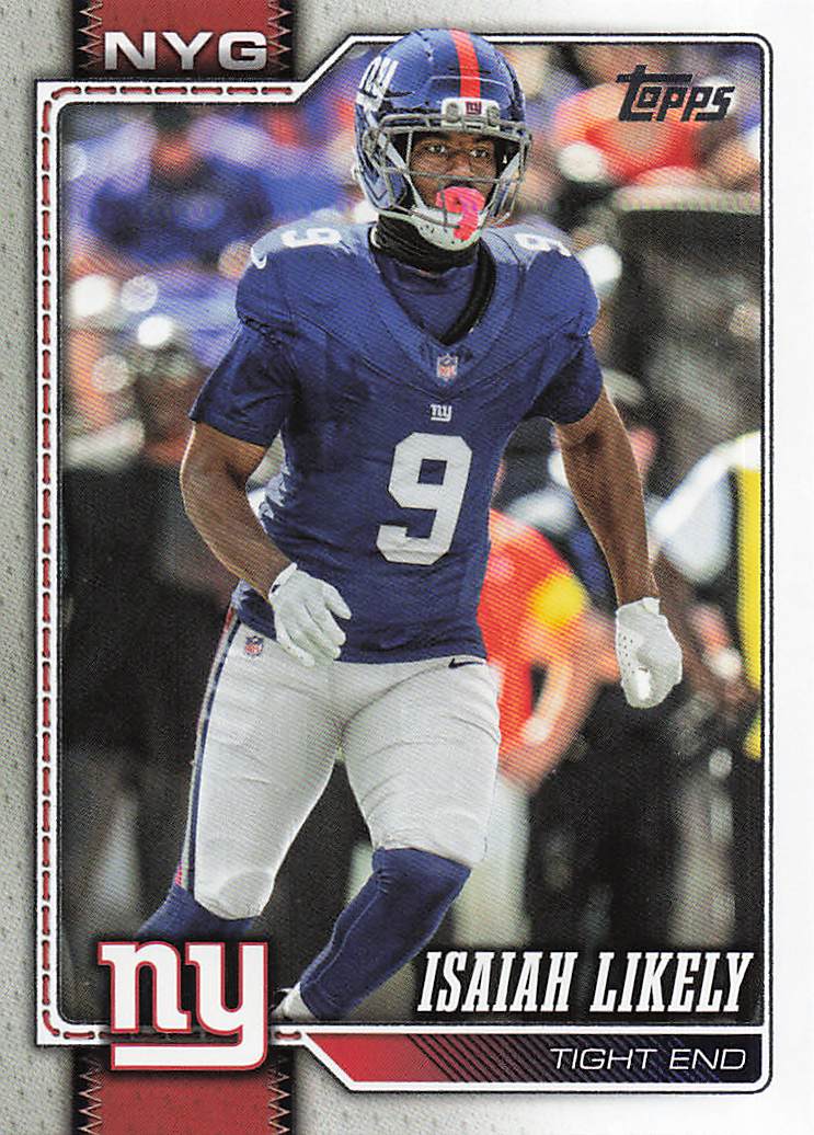2026 Topps Flagship Football Isaiah Likely #206