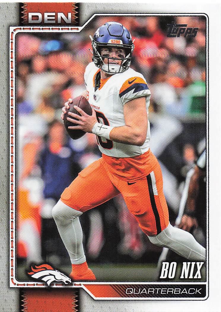 2026 Topps Flagship Football Bo Nix #58