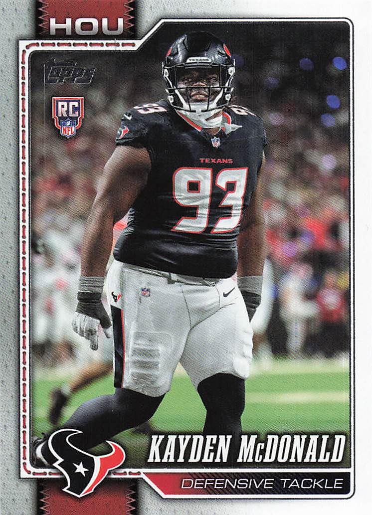 2026 Topps Flagship Football Kayden McDonald #364 RC